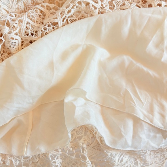 Kite & Butterfly Guipure lace Crochet Off Shoulder Ivory Wedding Gown Boho Beach - Picture 9 of 17